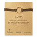 large karma bracelet rose gold dipped on java leather