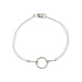 karma bracelet, sterling silver