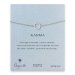 small karma circle bracelet, sterling silver