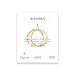 karma gold dipped textured hoop earrings