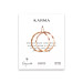 karma rose gold dipped textured hoop earrings