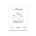 karma silver dipped textured hoop earrings