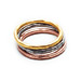mixed metal karma rings, set of three - size 5