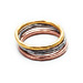 mixed metal karma rings, set of three - size 7