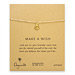 make a wish smooth anchor gold dipped reminder bracelet