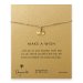 make a wish crown bracelet, gold dipped