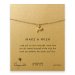 make a wish hummingbird bracelet, gold dipped