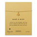 make a wish happy lotus bracelet, gold dipped