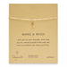 make a wish wishbone bracelet, gold dipped