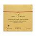 make a wish full heart bracelet on red, gold dipped
