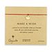 make a wish bracelet with gold dipped lotus on red