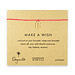 make a wish loving heart bracelet on fuchsia, gold dipped