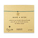 make a wish bracelet with gold dipped celestial star on teal