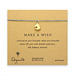 make a wish bracelet with gold dipped smooth sailboat on teal