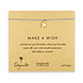 make a wish bracelet with gold dipped starfish on light blue