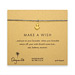make a wish smooth anchor bracelet on ocean, gold dipped