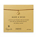 make a wish lotus bracelet on tobacco, gold dipped