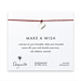 make a wish perfect heart bracelet on red, sterling silver