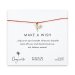 make a wish hummingbird bracelet on burnt orange, sterling silver