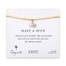 make a wish crown bracelet on mustard, sterling silver