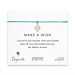 make a wish fleur de lis bracelet on teal, sterling silver