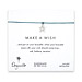 make a wish bracelet with sterling silver celestial star on teal