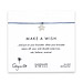 make a wish bracelet with sterling silver starfish on light blue