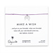 make a wish angel wings bracelet on lilac, sterling silver