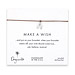 make a wish wishbone bracelet on tobacco, sterling silver