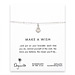make a wish smooth anchor sterling silver reminder bracelet