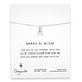 make a wish wishbone sterling silver reminder bracelet
