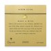 good luck elephant necklace on evergreen, gold dipped