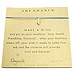abundance make a wish necklace with gold dipped feather on ocean