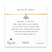 queen bee make a wish necklace with sterling silver honey bee on gold