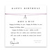 happy birthday make a wish necklace with sterling silver wishbone on lavender