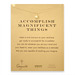 accomplish magnificent things starburst necklace, gold dipped