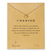 cherish plumeria necklace, gold dipped