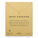 best friends reminder necklace with gold dipped teeny angel wings