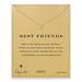 best friends cupid heart necklace, gold dipped