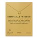 birthday wishes ribbon bow necklace, gold dipped