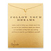 follow your dreams kite necklace, gold dipped