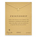 friendship smooth anchor necklace, gold dipped