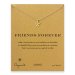 friends forever groovy flower necklace, gold dipped