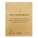 I love california necklace, gold dipped