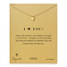 I (heart) you full heart necklace, gold dipped
