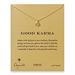 good karma lotus necklace, gold dipped