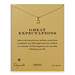 great expectations ducky necklace, gold dipped