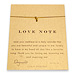 love note reminder necklace with gold dipped music note
