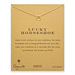lucky horseshoe, horseshoe necklace, gold dipped
