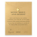 mind body and spirit om symbol necklace, gold dipped